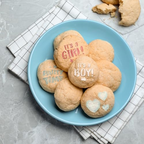 Coffee Stencils and Cookies Decoration 14Pcs 2.8”x2.8” and 4.3”x4.3” (14 Count)