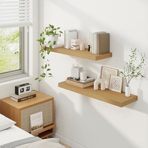 9.3Inch Deep Floating Shelves for Wall (2 Count)