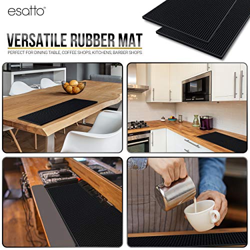 23.375” x 7.75” Double Width Professional Spill Bar Supply Mat Bartender Non (2 Count)
