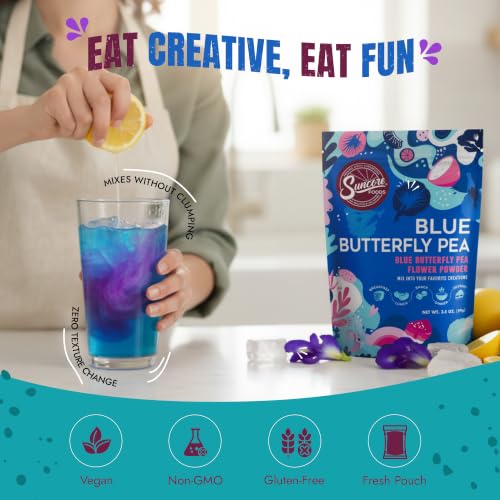 Butterfly Pea Flower Powder 3.5oz (3.5 Ounce)