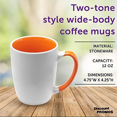 Java Two Tone Coffee Mugs 12 oz. Set of 10 (10 Count)
