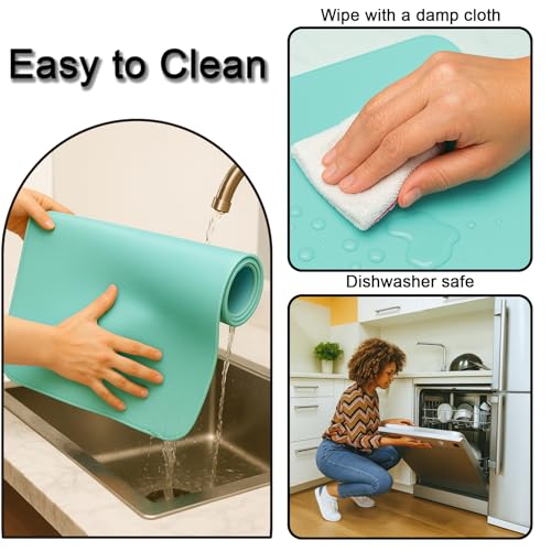 Silicone Mat 35.4"x23.6" Silicone Mats for Kitchen Counter Heat Resistant Mats for Countertop
