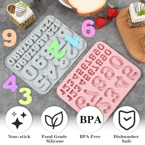 Silicone Number Molds (30 Count)