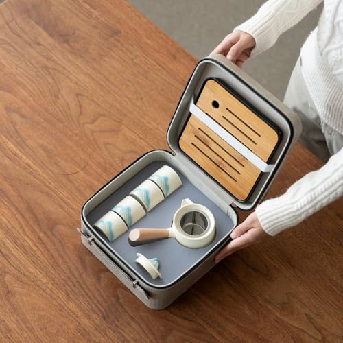 Portable Chinese Tea Set with Carry Bag