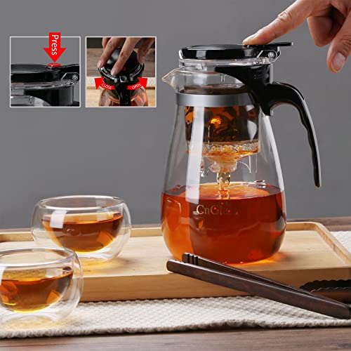 Glass Teapot with Removable Infuser