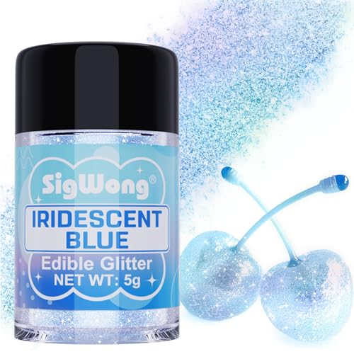 Iridescent Blue Edible Glitter