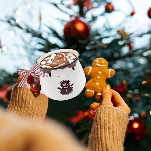 6 Set Christmas Coffee Mug Ceramic 12oz Hot Cocoa Cup (6 Count)
