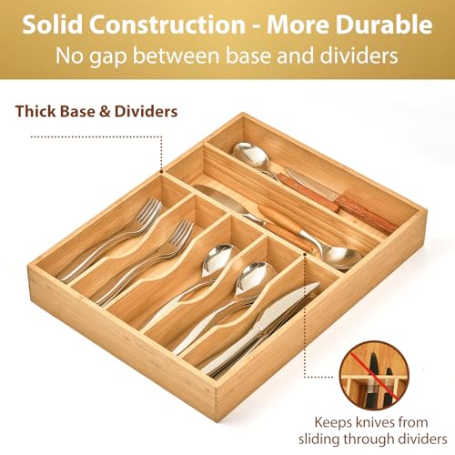 Bamboo Kitchen Drawer Organizer