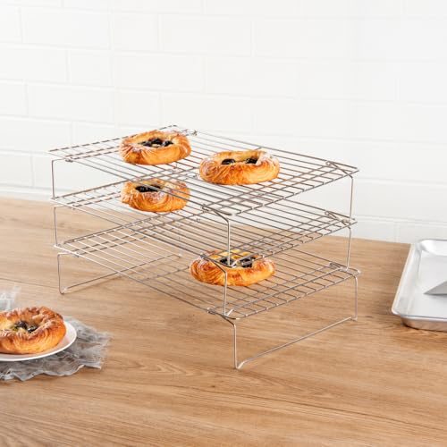 Met Lux 15.7 x 9.8 x 8.3 Inch Wire Baking Rack Set