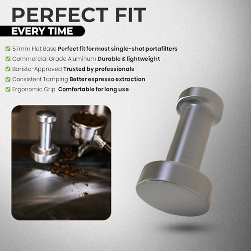 57mm Aluminum Espresso Tamper for Barista Coffee Tamping Tool