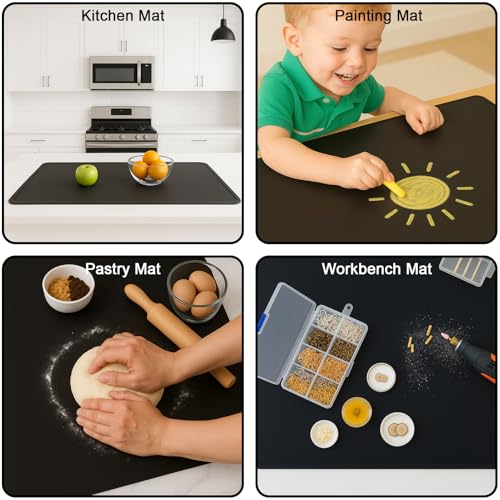 Silicone Mat 35.4"x23.6" Silicone Mats for Kitchen Counter Heat Resistant Mats for Countertop