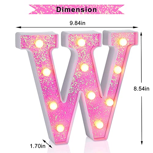 Pink Light up Letters (4.2329 Ounce)