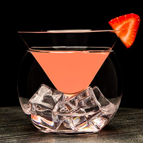 Stemless Martini Glasses with Chiller (4 Count)