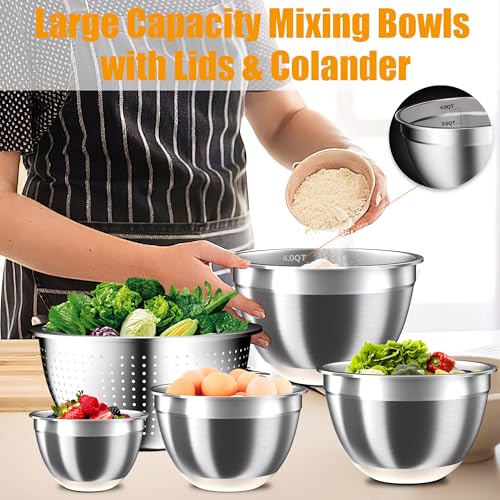 Mixing Bowls with Airtight Lids Set (8 Count)