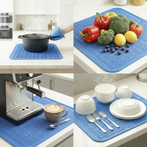 Silicone Dish Drying Mat for Multiple Usage