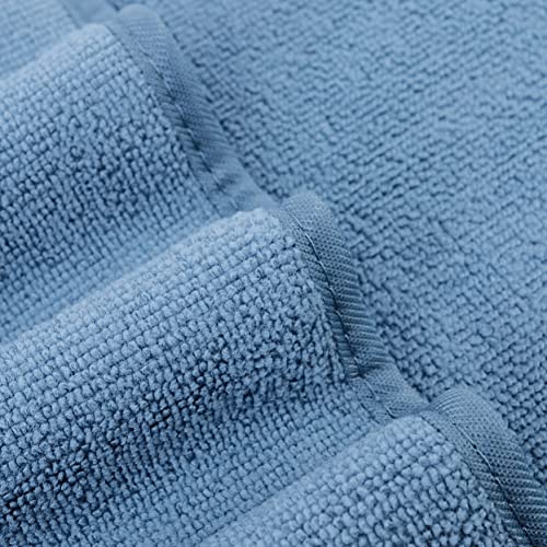 330 GSM Poly Blend Microfiber Shower Wash Cloth Face Towel (6 Count)