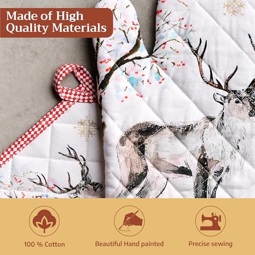 100% Cotton Oven Mitt & Pot Holder Set (2 Count)