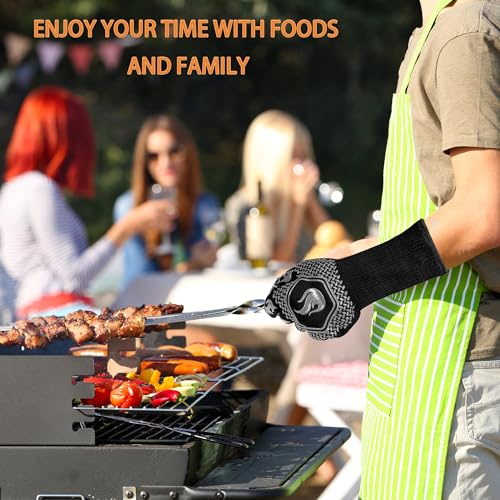 BBQ Gloves 1472F Heat Resistant Non (2 Count)