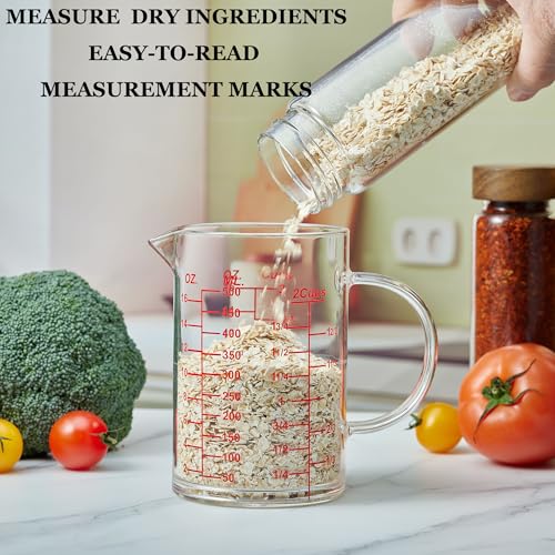 Ackers Mirror Scale Glass Measuring Cup