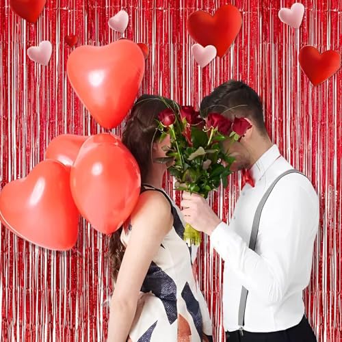 Red Streamers Party Backdrop (2 Count)