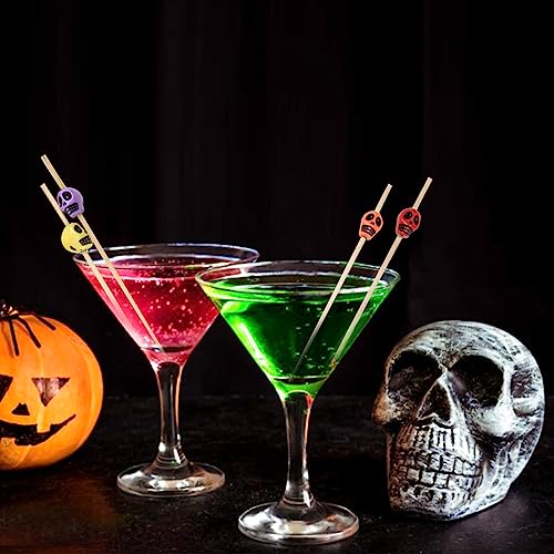 150pcs Halloween Skeleton Drink Topper