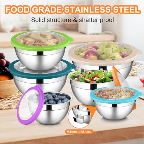 Mixing Bowls with Visible Lid Sets (12 Count)