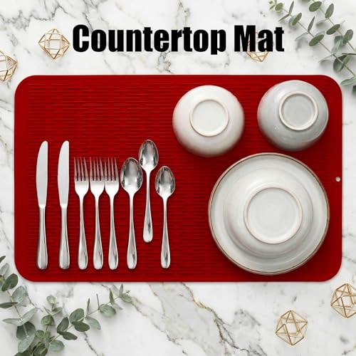 Silicone Dish Drying Mat for Multiple Usage