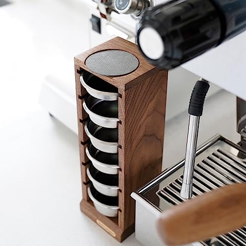 58mm Espresso Filter Basket Stand Portafilter Basket Holder Rack (6 Count)