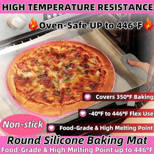 Silicone Baking Mat Cake Mat Silicone Cake Mat Silicone Baking Mat with Measurements for CakeTurntable Stand Non