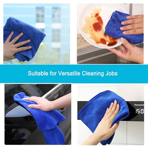 Premium Microfiber Cleaning Cloths (8 Count)