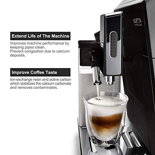 4 Pack Water Filter Compatible with De'Longhi Coffee Machine (4 Count)
