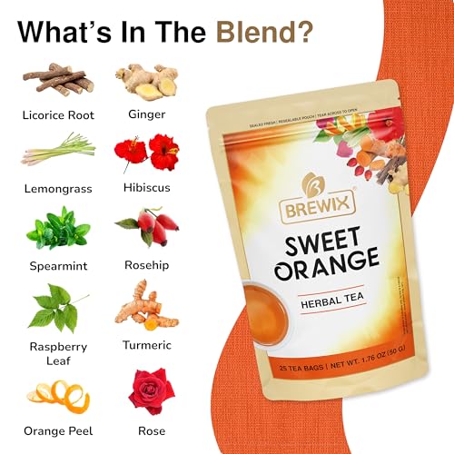 Sweet Orange Hibiscus Tea Bags (25 Count)
