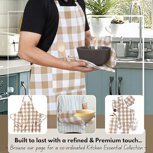 Buffalo Plaid Check Oven Mitts and Pot Holders Set of 4 (4 Count)