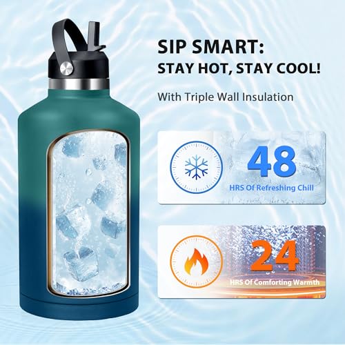 Insulated Water Bottle 64 oz
