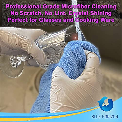 Blue Large Microfiber Cleaning Towels (36 Count)