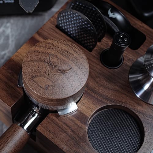 54mm Espresso Distribution Tool Walnut Coffee Distributor