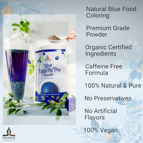 Pure Butterfly Pea Flower Powder (4 Ounce)