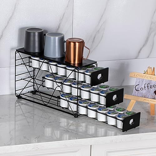 K Cup Holder 3 Tier Coffee Pod Holder for K Cup Organizer Save Space Countertop Kitchen