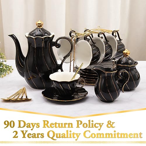 22 pcs Porcelain Tea Set for 6