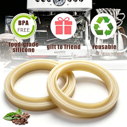 54mm Silicone Steam Ring Espresso Machine Group Head Gaskets (2 Count)
