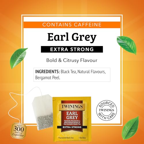 Earl Grey Extra Strong Black Tea Individually Wrapped Bags (120 Count)