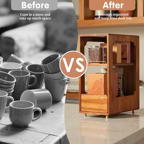 Coffee Bar Organizer for Countertop