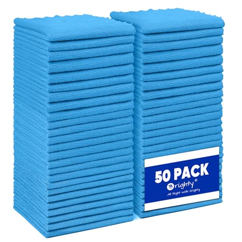 Microfiber Cleaning Cloth Bulk (50 Count)