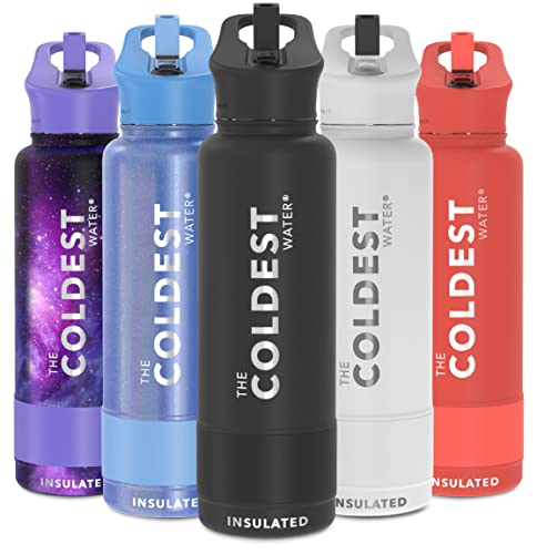 Coldest Insulated Water Bottle with Straw Lid