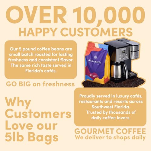 Sarasota Coffee Whole Bean Creme Brulee (80 Ounce)