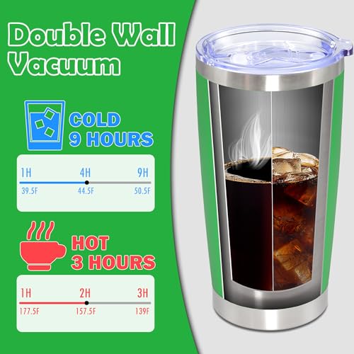 20oz Tumbler Stainless Steel Tumbler Coffee Tumbler with Lid Green