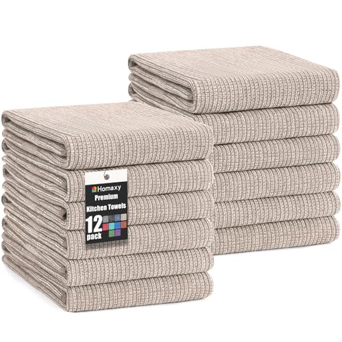 380 GSM Cotton Premium Kitchen Towels 12 Pack (12 Count)