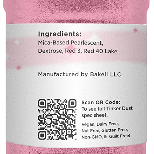 Deep Pink Edible Glitter