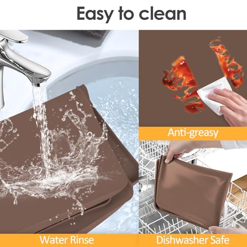 Silicone Coffee Maker Mat with Lip for Countertops