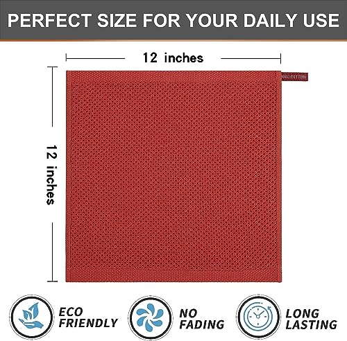 100% Cotton Waffle 8 (8 Count)